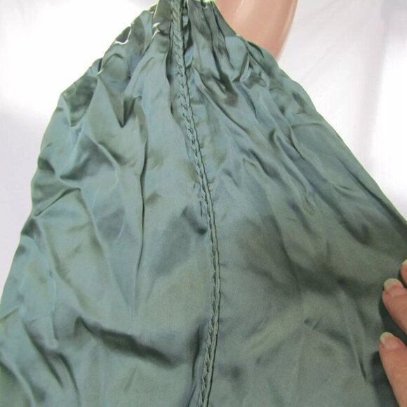 NEW MAJE Womens Satin Look Maxi Dress Size M/IT 38 Emerald Green - Picture 8 of 16